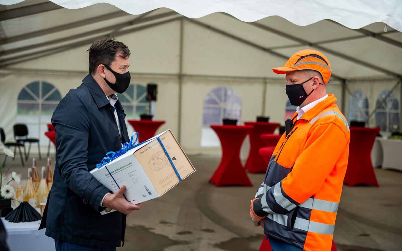 Aseri tehase uue automaatse sorteerimise ja pakendamise liini pidulik avamine. Foto: Maido Parv.