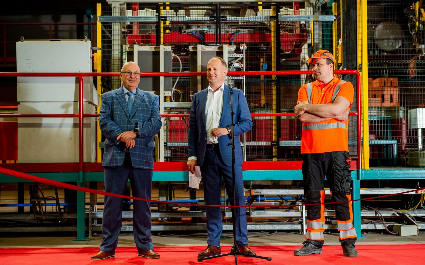 Aseri tehase uue automaatse sorteerimise ja pakendamise liini pidulik avamine. Foto: Maido Parv.
