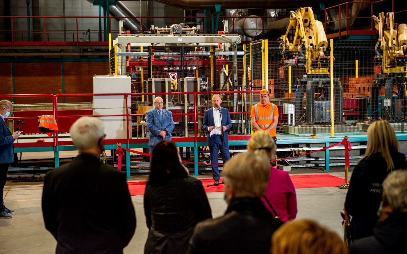 Aseri tehase uue automaatse sorteerimise ja pakendamise liini pidulik avamine. Foto: Maido Parv.