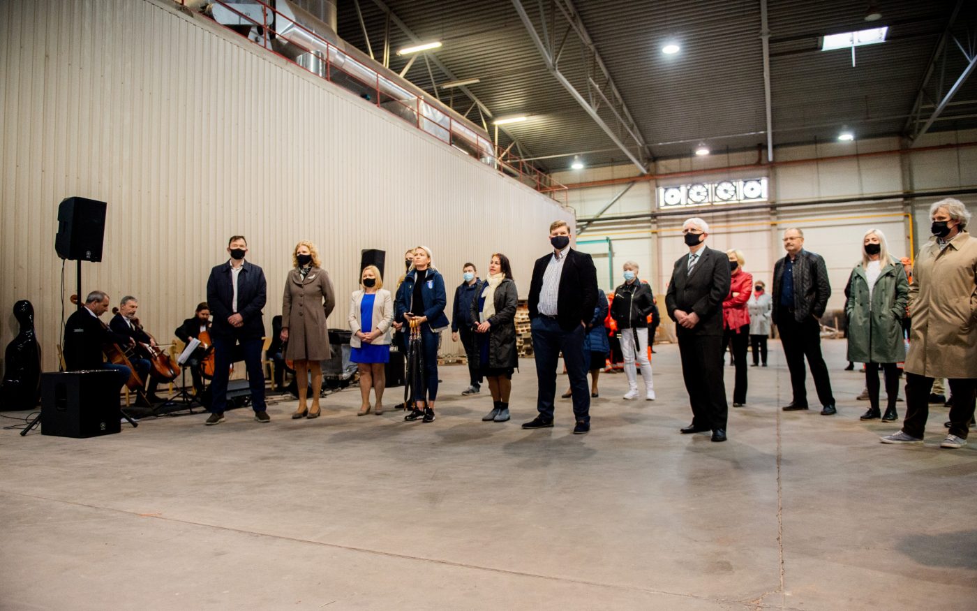 Aseri tehase uue automaatse sorteerimise ja pakendamise liini pidulik avamine. Foto: Maido Parv.