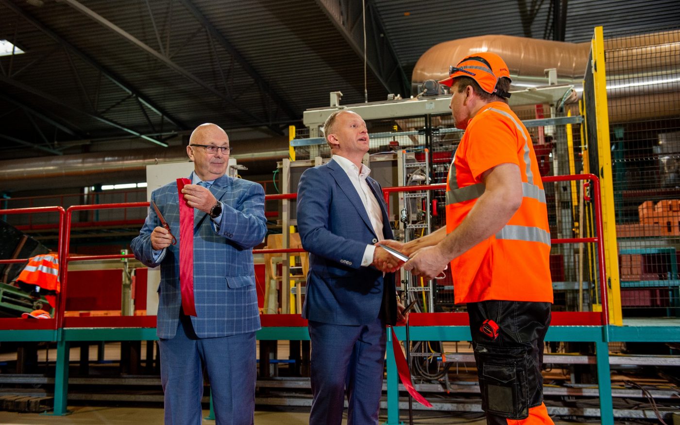 Aseri tehase uue automaatse sorteerimise ja pakendamise liini pidulik avamine. Foto: Maido Parv.