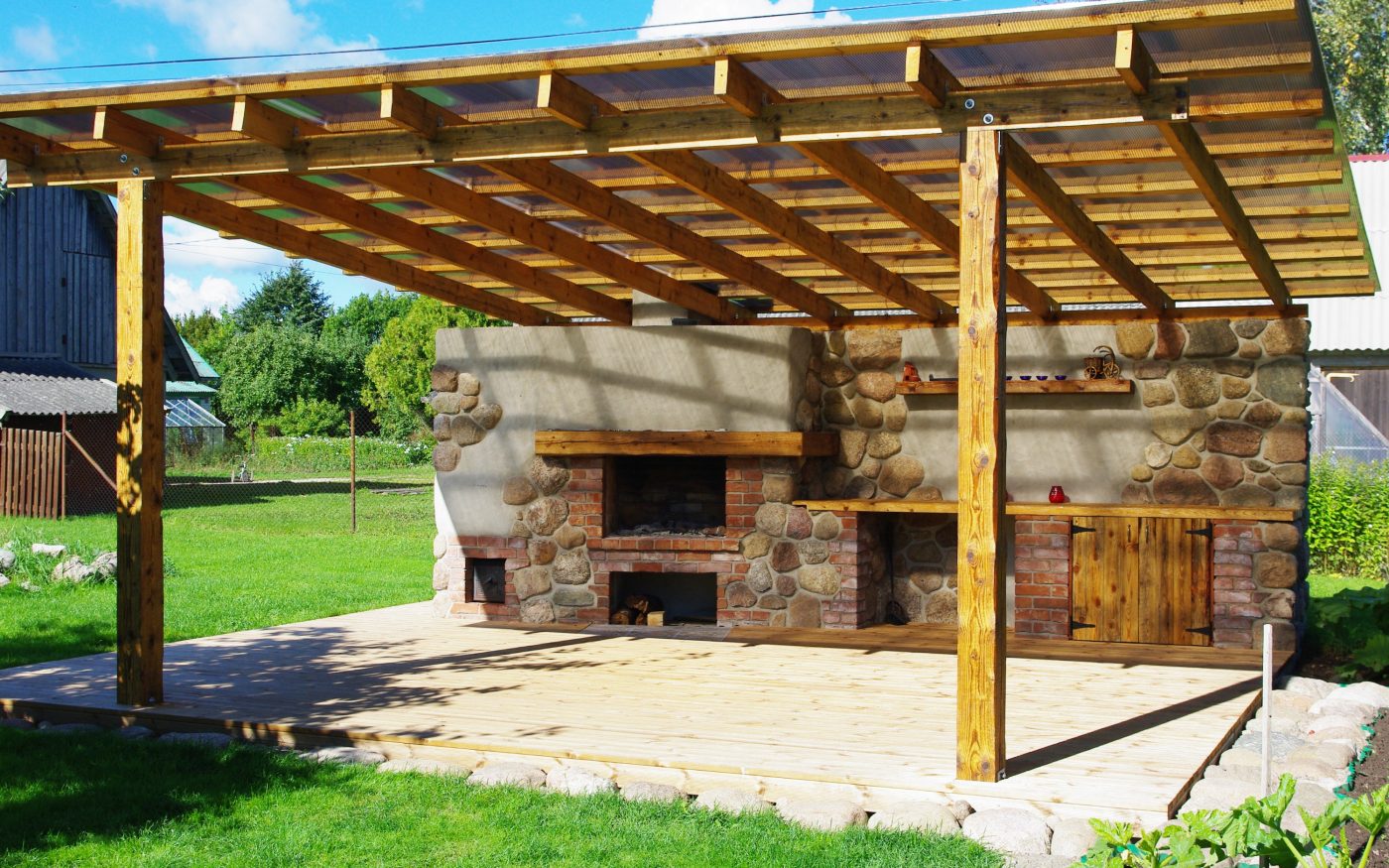 Outdoor kitchen. Used materials: Terca Pastorale bricks