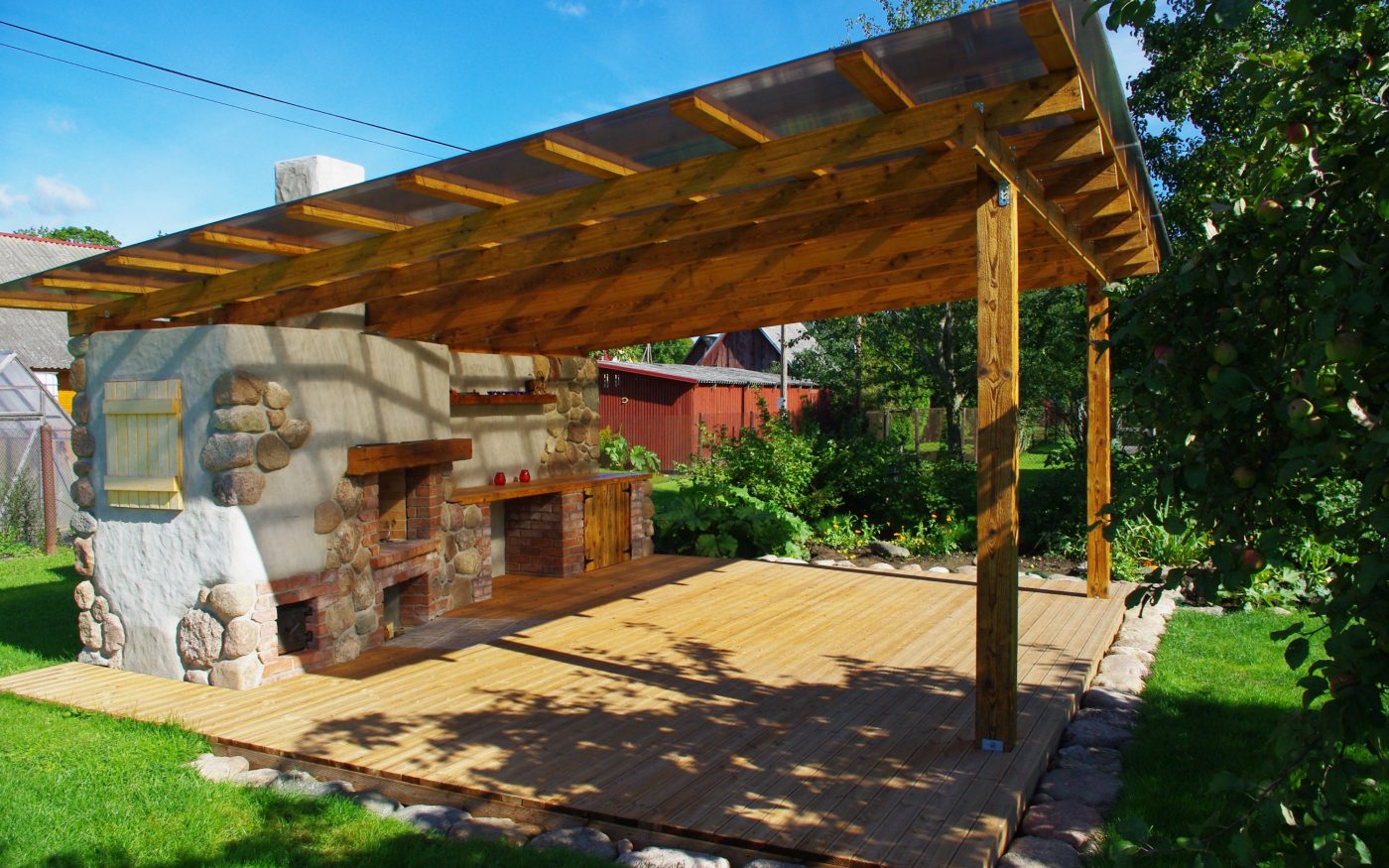 Outdoor kitchen. Used materials: Terca Pastorale bricks.