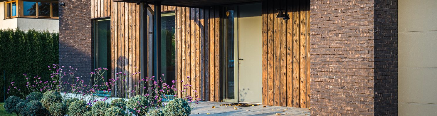 Private house in Estonia. Used materials: Terca Nero smooth bricks from Aseri plant (Estonia).