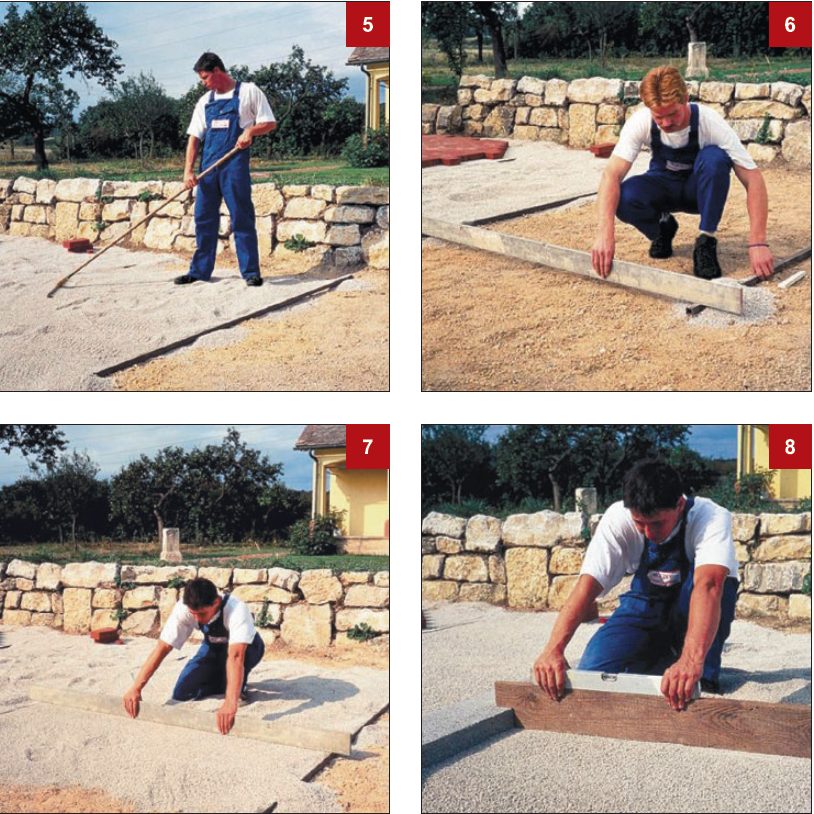 Pavers installation pictures step by step