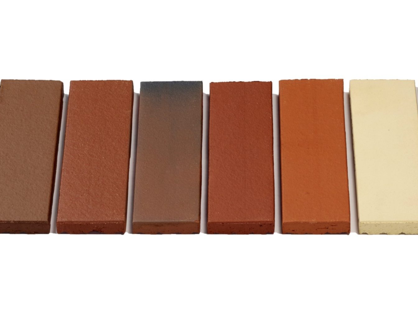 Assortment of Terca ceramic brick slips produced in Aseri (Estonia)