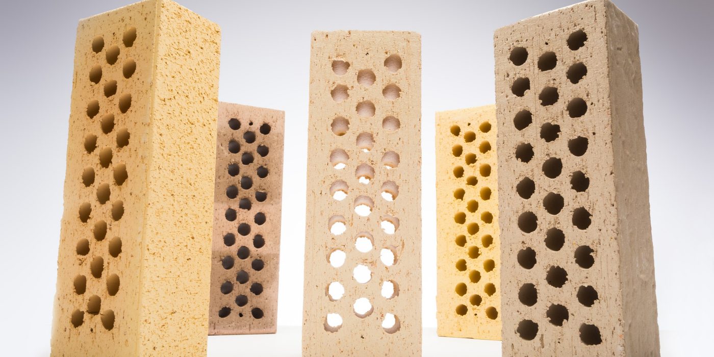 Collection of some facing bricks produced in Aseri (Estonia)