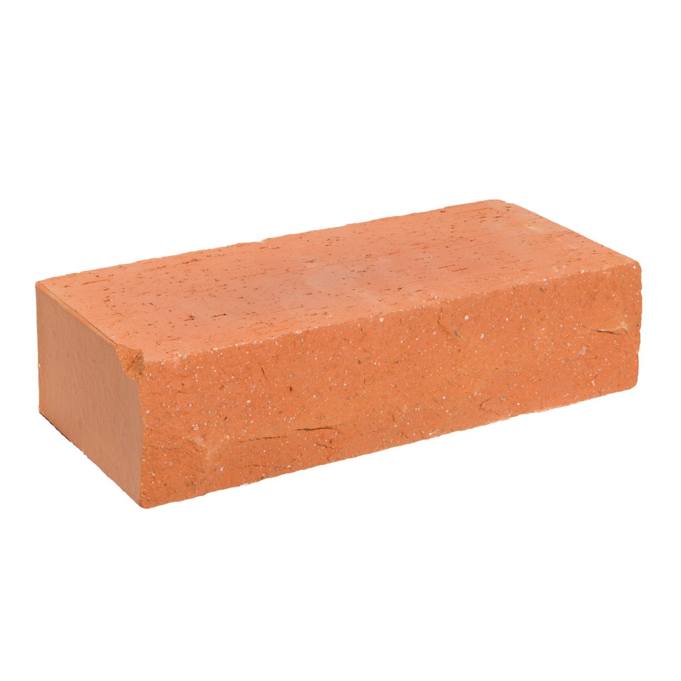 Terca Red Rockface ceramic solid brick in VTT65 format from Aseri plant (Estonia)