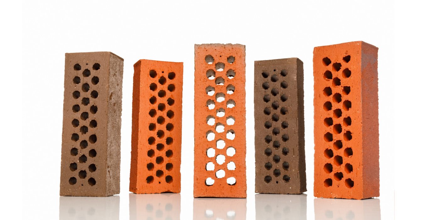 Collection of some facing bricks produces in Aseri (Estonia)