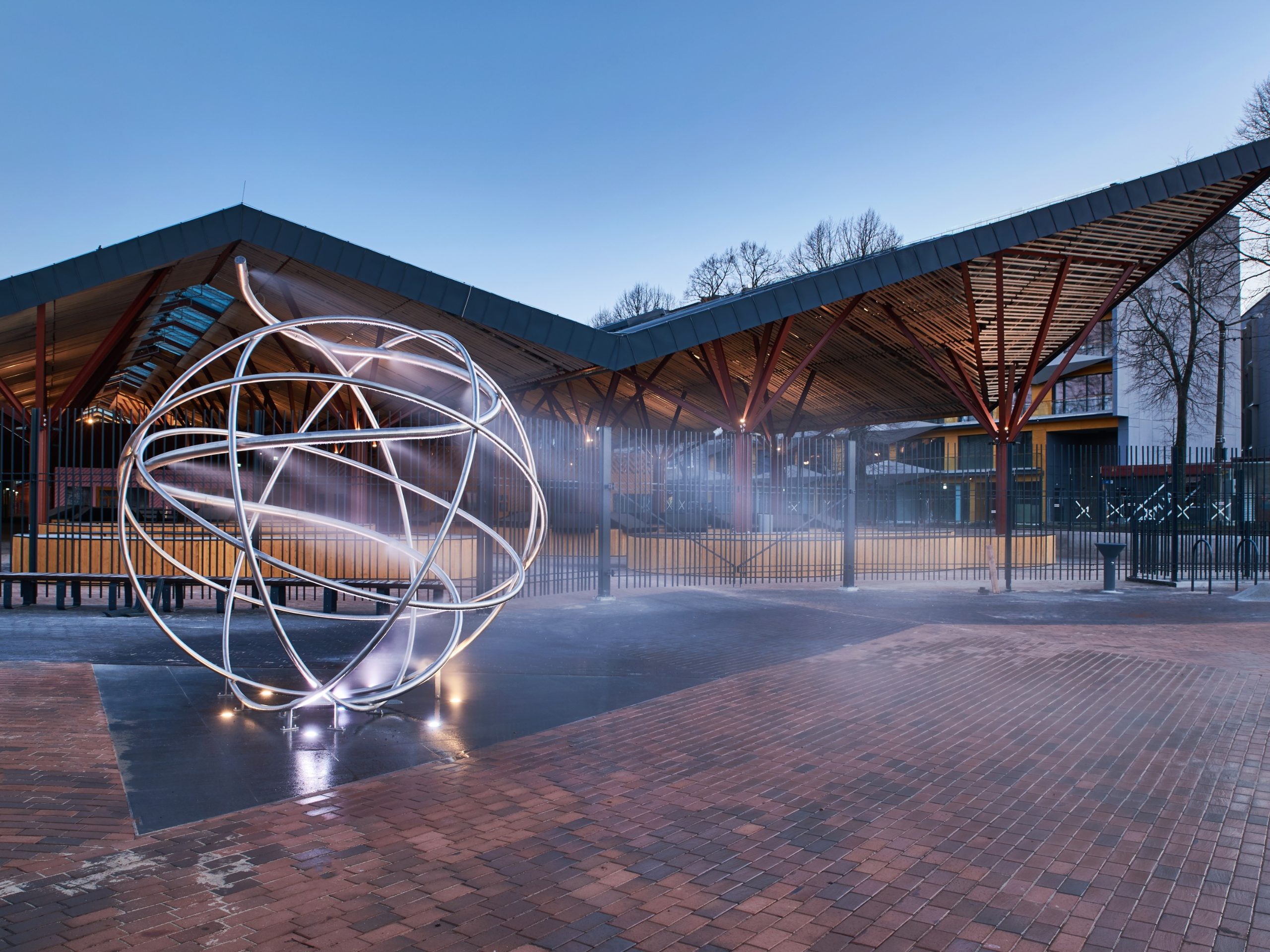 Balti Jaam Market in Tallinn. Used materials: Penter Dresden and Westminster pavers
