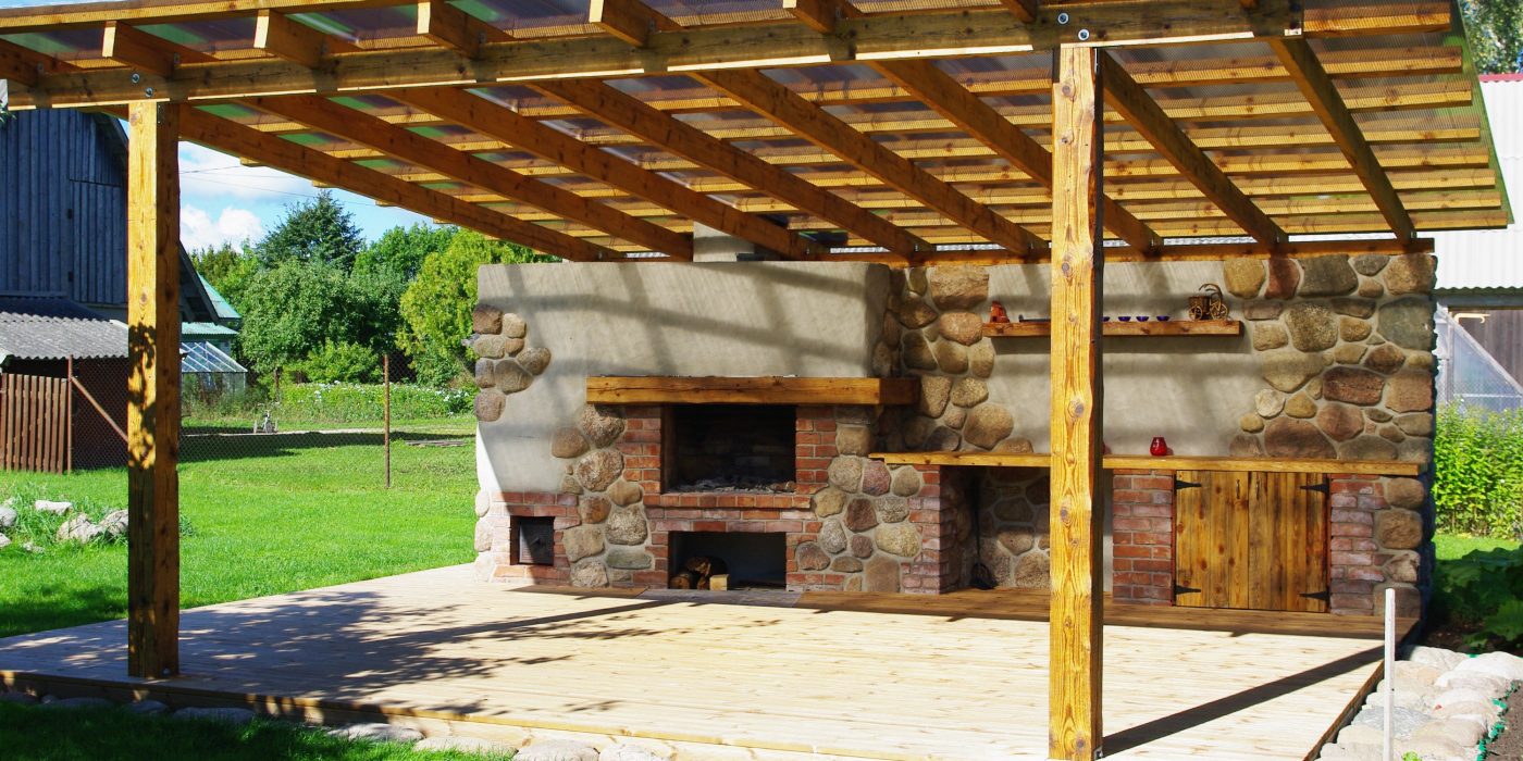 Outdoor kitchen. Used materials: Terca Pastorale bricks