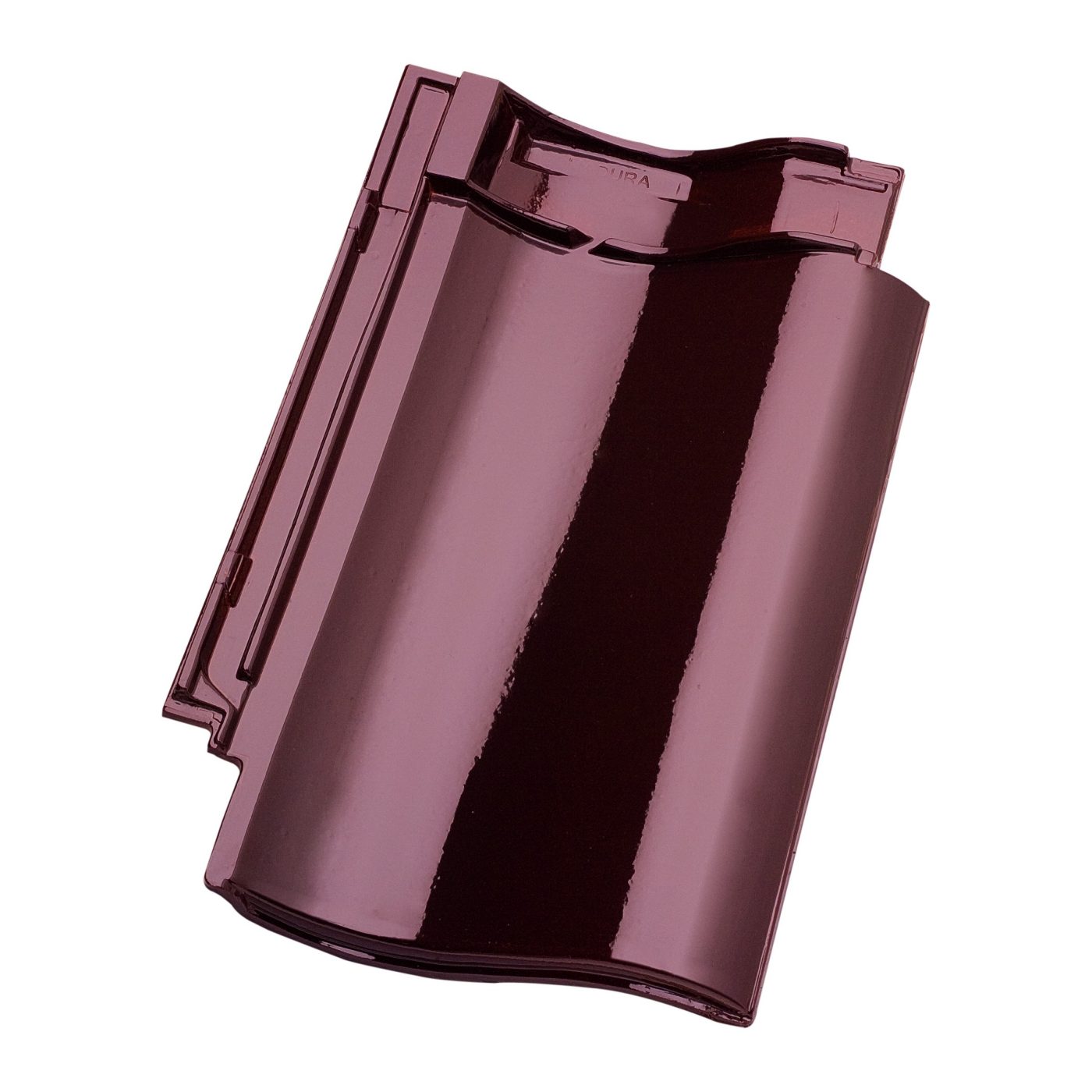 Productshot of the Madura Wijnrood Verglaasd Roof Tile