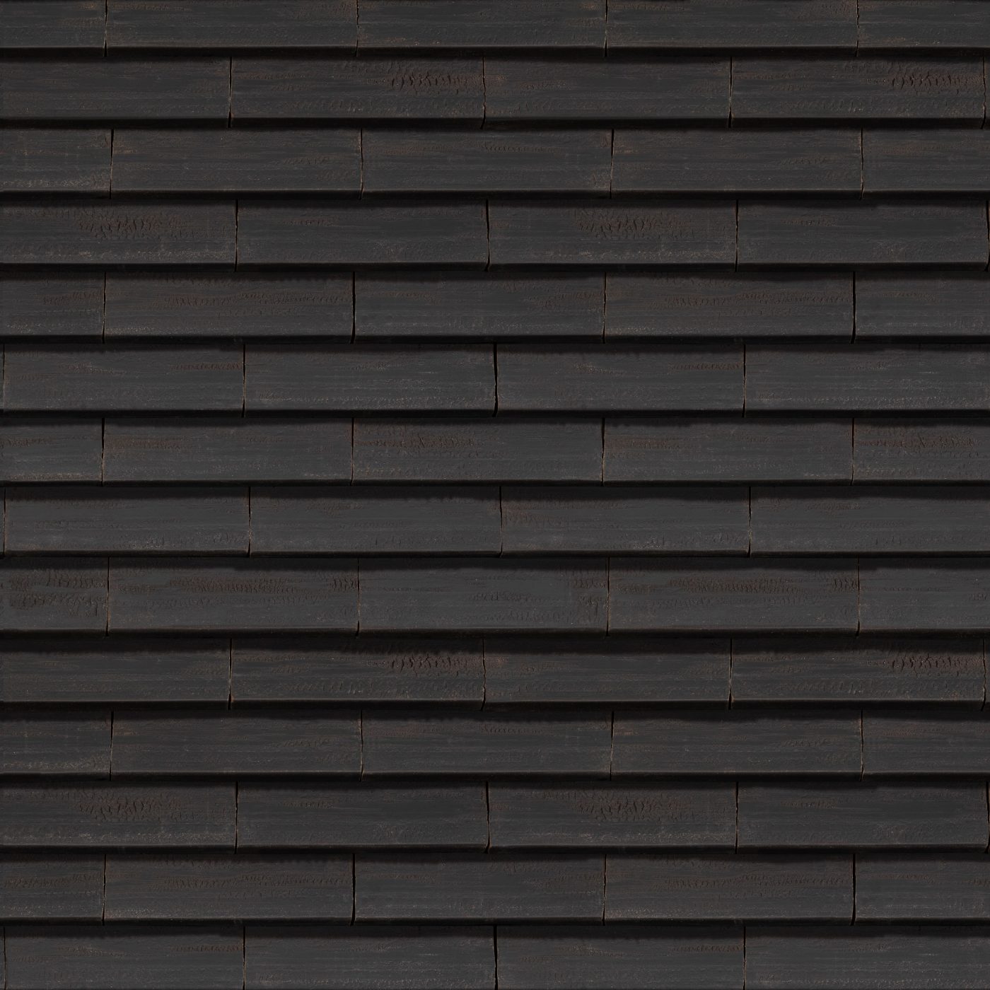 Pruunikasmustad rustikaalse kareda pinnaga Urban Nordhavnkeraamilised katusekivid.