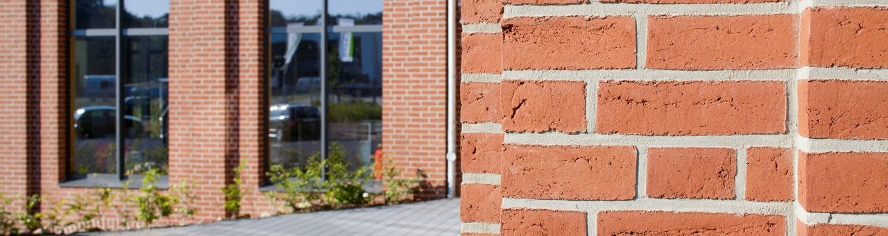 close-up on Terca; family home and commercial hall for chimneys and cooking events ; products used: Poroton Plan-T12-42,5; Kamtec LAS 20 W; Terca HKS Rot